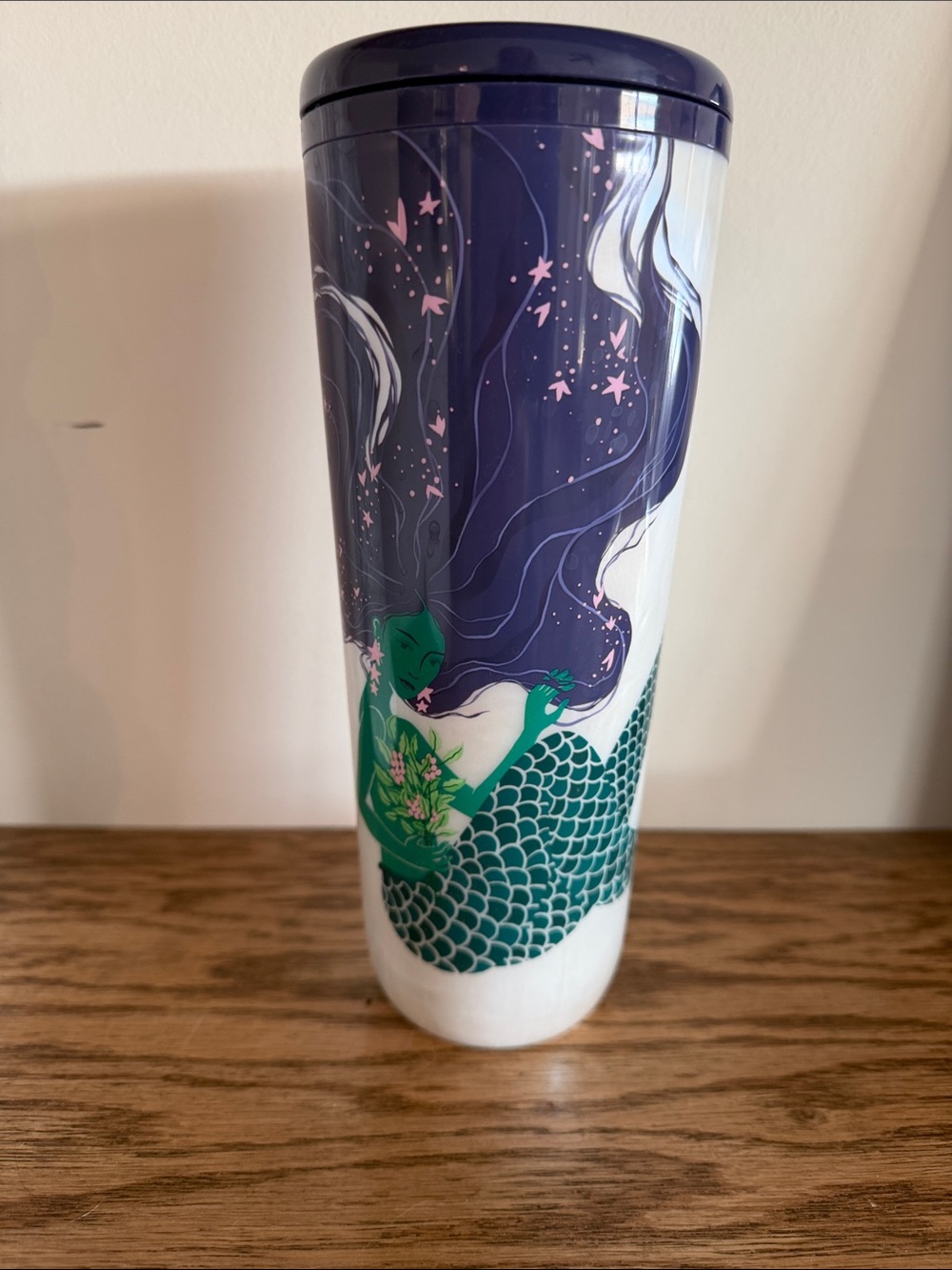Starbucks Purple & Teal Mermaid Ceramic Tumbler